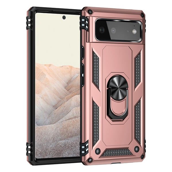 Google Pixel 6a Rose Gold Ring Case