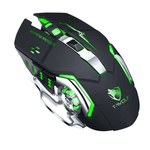 Professional Green Q13 Portable Gaming Mouse