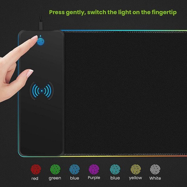 Wireless Charging RGB Gaming Mouse Pad