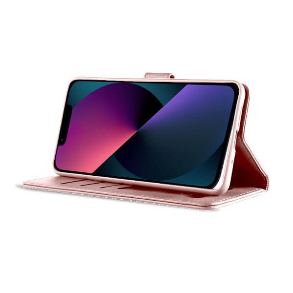 Custodia In Pelle Con Portafoglio Per Huawei P Smart 2019 – Cover Magnetica Con Slot Carte, Colore Rosa