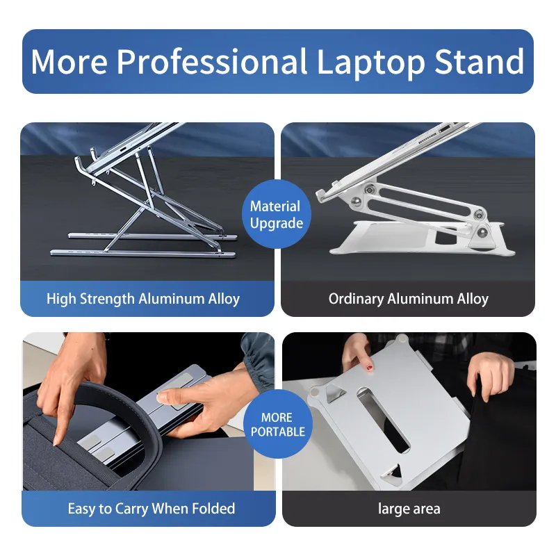 Adjustable Aluminium Laptop Stand For Sale